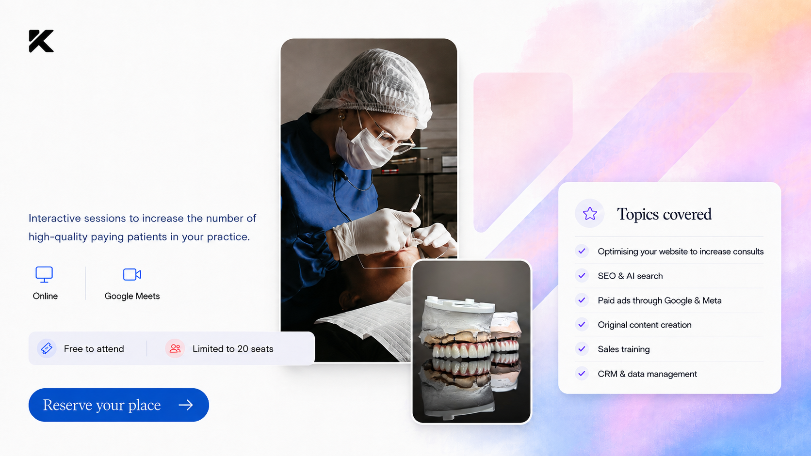 Dental Marketing Event Online in Online